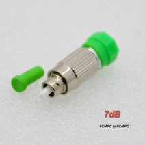 10PCS FC / APC Male Female Single Mode SM Fiber Attenuator Connector Fixed Type value 0-30db Optiona, 07 7dB_01 라인 커넥터