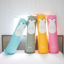 꿀몽 시바견 사탕베개 에어메쉬원단 3D메쉬원단 롱베개 긴베개 바디필로 아동베개 유아베개 성인베개 베, 그레이(솜포함)