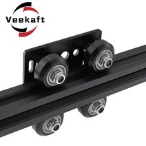 3D 프린터 부품 Openbuilds V 갠트리 플랫 세트 /2040 슬롯 알루미늄 프로파일 휠 용 특수 슬라이드 플레이트 풀리, [01] Black