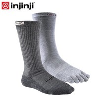 남여공용양말 INJINJI 발가락양말 두꺼운 보온 트래킹 등산 크로스컨트리 두겹 내 밖에 줄 있다 방수 2337368145, 하이 그레이 남자타입 하이 그레이 남