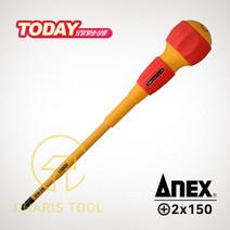아넥스 슬림형 십자 절연 드라이버 7900 (+)2x150 전기 통신 설비 공사 스크류