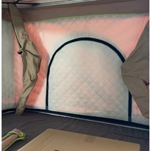 레이루프탑텐트 카니발 차위에텐트 하드탑 차박 SUV 캠핑 티볼리, 멜란지 그레이 세트 보온면(가을겨울 보온)