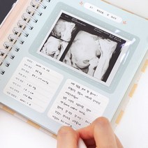 초음파 사진 앨범 주수별 정리, 도트