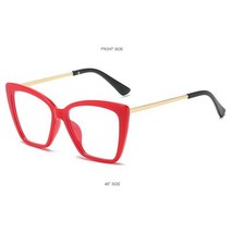 안경테 여자 남자 뿔테 투명 명품 티타늄 안경 안티 블루 라이트 여성 고양이 눈 빈티지