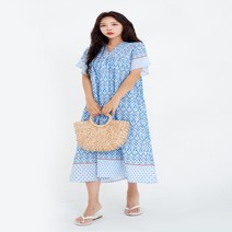 시원한 휴양지 바캉스 쉬폰 롱 루즈핏 비치 원피스