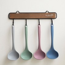 [비다하우스] 파스텔 실리콘 국자 주방조리도구 주방용품 (2사이즈), 소(그레이), 1개