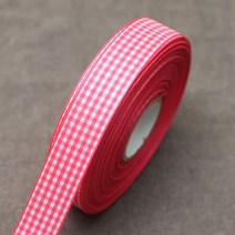 체리 기본체크리본 15mm 50마포장리본, 수량