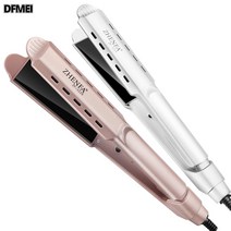 DFMEI 디지털 온도조절 건습 로고 전용 헤어스트레이트 클립보드 음이온 무해한 컬 스트레이트 겸용 매직기, 유럽 황금 3229, 유로파 골드 3229