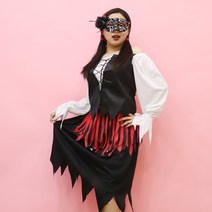 [천삼백케이] [스투피드] 여자 해적 의상 (할로윈 성인여성), 단품