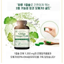 정맥 개선제 효과 순환제 뉴트리랩스징코 다리혈액순환 효능, 은행잎추출물 오메가3 1박스