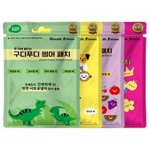 구디푸디 모기패치 아기 유아 어린이 썸머패치 밴드 4SET 72매, 색상:04. 동물 썸머패치 4SET