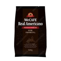 위카페 리얼아메리카노 노프림 500g 1개 설탕커피 블랙