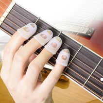 4pcs 기타 실리콘 손가락 보호캡 가드 운지 코드 굳은살 방지, LGS0500076C(4개)