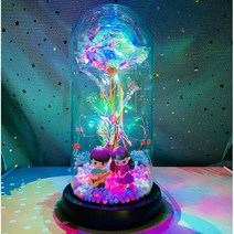 아르띠콜로 프로포즈 LED 홀로그램 장미 무드등, 기타치는남과여