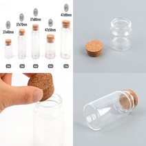 원형 코르크유리병 작은유리병 이쁜유리병 밀폐유리병 예쁜유리병, 37x40mm