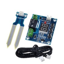 tzt 용량 성 토양 수분 센서 모듈토양 습도 디지털 디스플레이 릴레이 제어 모듈 arduino 용 자동 급수, xh-m214