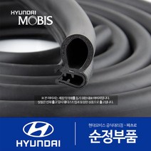 싼타페 (CM) 순정 웨더스트립 고무몰딩 (2005-2012.4), 뒷문(조수석쪽)