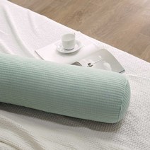 꿀잠 피그먼트 순면 바디필로우 소파쿠션 원형 롱쿠션 안고자는베개 애착베개, 바디필로우(솜포함), 민트