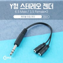 TRS 5.5mm 숫-2 AUX 3.5mm AUX 암 분배형 y 케이블/6.3mm to 3.5mm MF 잭