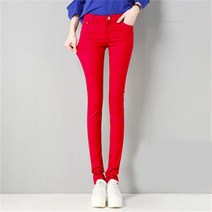 여자청바지 와이드 부츠컷 여름 키작녀 스키니진 25-34 캔디 컬러 펜슬 청바지 여성용 패션 스트레치 데님 팬츠 하이 웨이스트 캐주얼 스키니