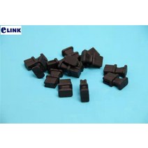 100pcs qsfp 더스트 캡 qsfp + 40 모듈 mposr4 lr4 er 더스트 커버 블랙 실리콘 ftth 보호 플러그 elink 공장