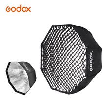 Godox-Softbox 80cm 120cm 반사판 우산 스튜디오 휴대용 소프트박스 플래시 스피드 라이트용 벌집 그리드 포함, [01] 80cm