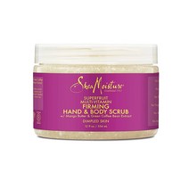 Shea Moisture Sheamoisture 칙칙한 스킨용 일루미네이팅 핸드 앤 바디 스크럽 코코넛 히비스커스 프리 스킨 케어 355 ml(12 온스), Superfruit