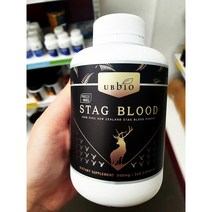 뉴질랜드 녹용 녹혈 숫사슴 유비바이오 500mg 360캡슐 활력 철분 알부민