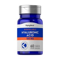 Piping Rock 파이핑 락HyaluronicAcid|100mg60캡슐BioavailableNon-GMO글루텐 프리