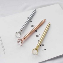 보석 볼펜 2종 다이아몬드 진주 특이한 판촉물 답례품, 다이아몬드-골드