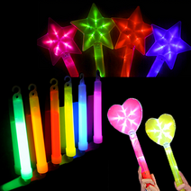 LED 야광봉 콘서트 응원봉 별봉 하트봉 파티용품, 별야광봉, 핑크