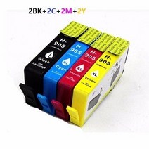 [해외] INKWAY 8 PCS 잉크 카트리지 HP905 HP 905 HP OfficeJet 6950 6956 올인원 프린터 HP OfficeJet Pro 6960 6970, 상세내용표시