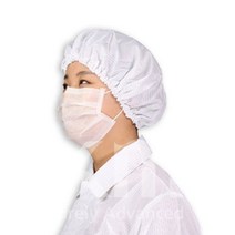 후드 무진모 모자 크린룸 제전모 C3 방진 케이엠, 화이트2XL