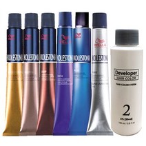 웰라 콜레스톤 퍼펙트 염색약 80g+산화제+염색비닐+장갑, 웰라/리치(새치커버)-88/75 로즈브라운
