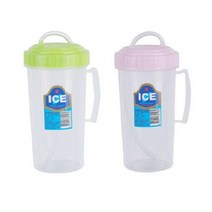 덕신화학 덕신 손잡이 빨대컵(400ml)환자용물컵 병원 물컵 물병 주스컵, 2개, 랜덤발송