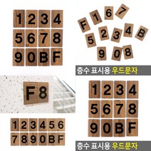 우드 층별안내 숫자판 층수표지판 숫자이니셜 건물층별안내, B