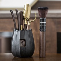 월월중국식품 차 도구 흑단목 6세트 (검정)