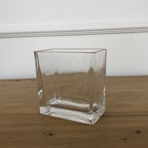 직사각 유리 꽃병 화병 소, 상세페이지 참조