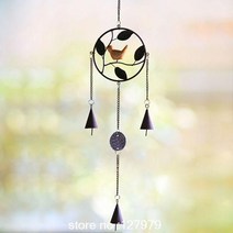 싱잉볼 명상 윈드 차임 언 벨 버드 메탈 바람 종 벽걸이 onsale!, Gray