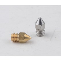 !2 개/로트 프린터 부품 Zortrax M200 용 황동 스테인레스 스틸 노즐 1.75mm 필라멘트 핫 엔드 키트, 03 1.75MM-0.4MM(brass)