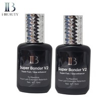 IB 속눈썹 연장 접착제 프라이머 프리미엄 젤 리무버 투명 슈퍼 본더 경화제 세트 당 2 병, [04] 2 슈퍼 bondV2