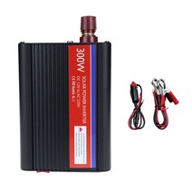자동차 변환기 휴대용 사인파 DC 12V ~ AC 230V 단락 보호 클립이있는 여행용 인버터, Black