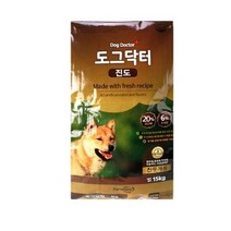 팜스코 1년 이상 도그닥터진도 강아지 사료, 곡물, 15kg, 1개