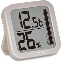 dretec o-402wtdi 온도계습도계 디지털 대형 스크린 스타일리시, 옵션6개