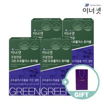 [이너셋] 구강건강 프로폴리스 츄어블 500mgX60정X4박스+쇼핑백, 단품, 단품