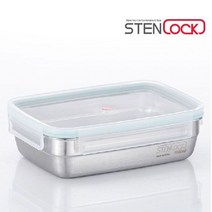 스텐락 반찬통 직사각 6-1호 1000ml 1P 스텐 용기, 본상품