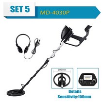 MD-4030P 금속 탐지기 지하 금 MD-4030 금속 길이 조정 가능한 보물 사냥꾼 찾는 사람 휴대용 탐지기, 협력사, SET5 MD-4030P