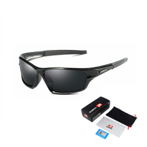 DUBERY D620 패션 편광 미러선글라스 라이딩 낚시 등산 자전거 남여공용, 7.bright black/black