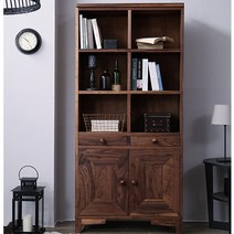 보나우스 월넛 원목 책장(서랍형), 상세 설명 참조