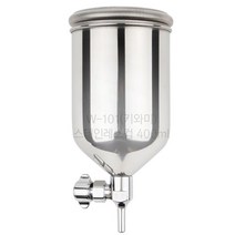 아네스트 (아네스트 이와타) 스프레이건컵-스테인레스(W-10.. / 모델명및규격 배송상품 : 400ml/170x80mm (아네스트이와타/에어스프레이건/스프레이건 추천)